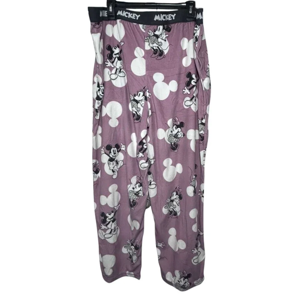 Disney Mickey Mouse Pajamas Women 2XL Pink Loungewear Sleep Pants - Picture 3 of 4